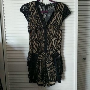Tigress lace romper